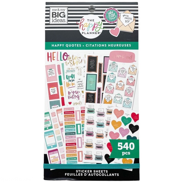 The Happy Planner Happy Quotes Sticker Book